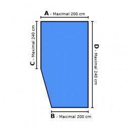 Sondermaß Molton mit abgeschrägter Ecke Matratzenschutz Matratzenschoner Matratzenauflage nach Maß Wohnmobil Wohnwagen Boot